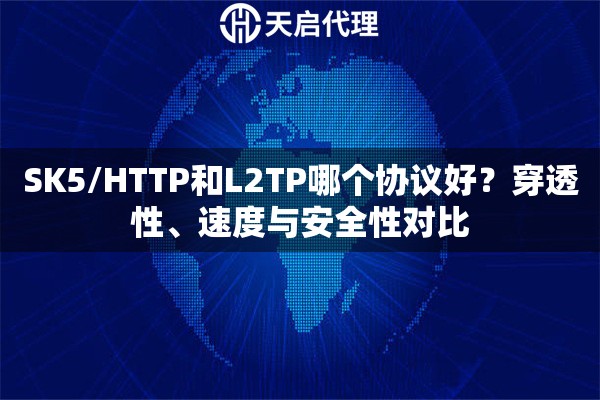 SK5/HTTP和L2TP哪个协议好？穿透性、速度与安全性对比