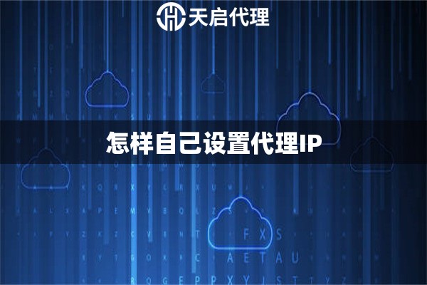 怎样自己设置代理IP