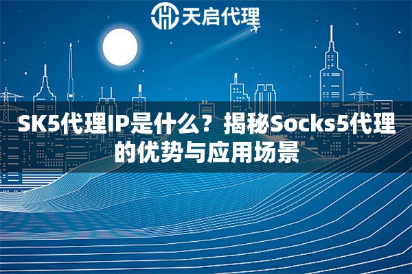 SK5代理IP是什么？揭秘Socks5代理的优势与应用场景