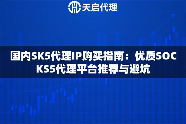 国内SK5代理IP购买指南：优质SOCKS5代理平台推荐与避坑
