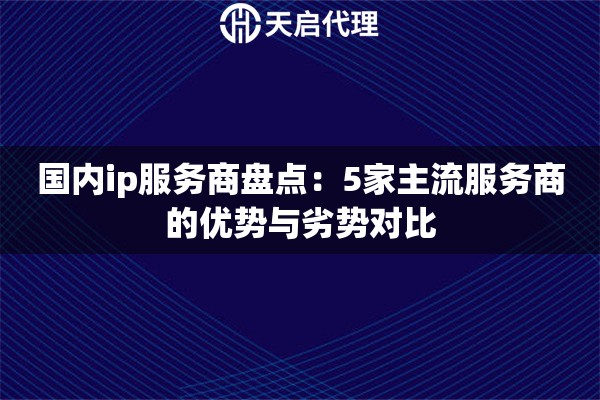 国内ip服务商盘点:5家主流服务商的优势与劣势对比 国内ip服务商盘点:5家主流服务商的优势与劣势对比