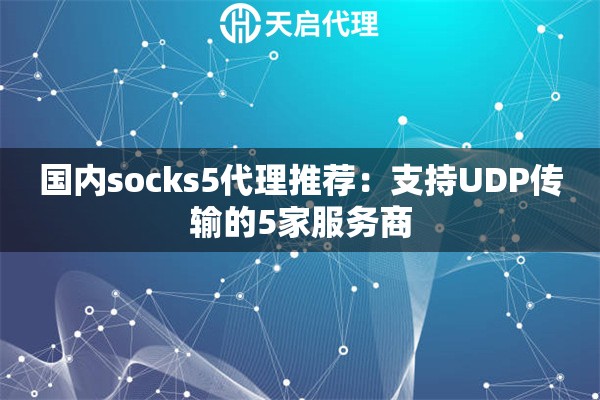 国内socks5代理推荐:支持UDP传输的5家服务商 国内socks5代理推荐:支持UDP传输的5家服务商