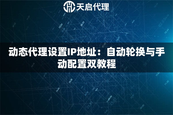 动态代理设置IP地址：自动轮换与手动配置双教程