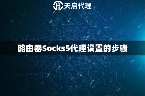 路由器Socks5代理设置的步骤