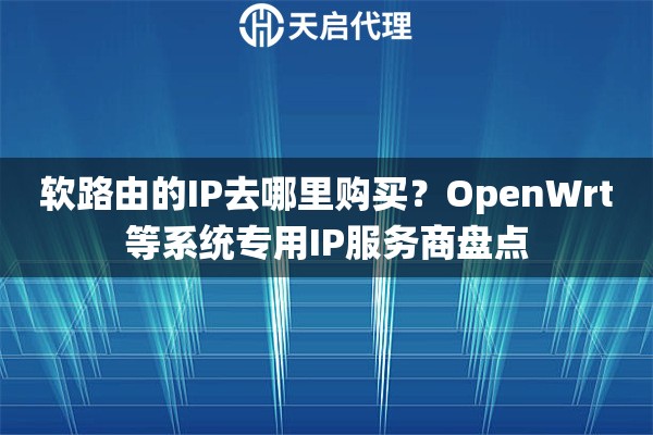 软路由的IP去哪里购买？OpenWrt等系统专用IP服务商盘点