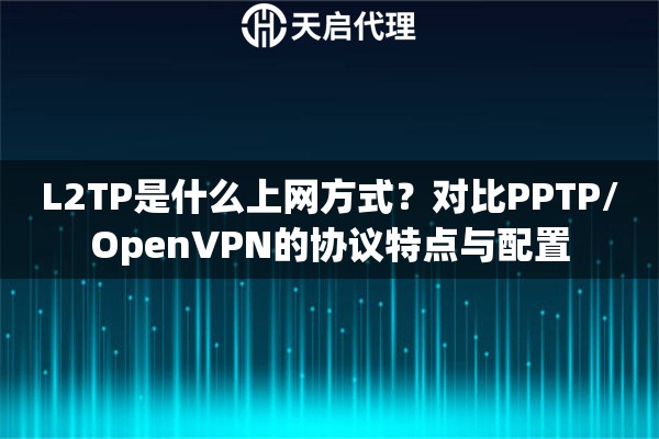 L2TP是什么上网方式？对比PPTP/OpenVPN的协议特点与配置