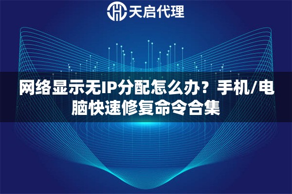 网络显示无IP分配怎么办？手机/电脑快速修复命令合集