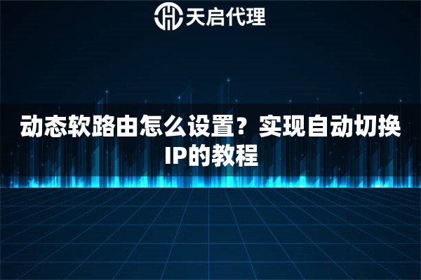 详细阅读:动态软路由怎么设置?实现自动切换IP的教程 动态软路由怎么设置?实现自动切换IP的教程