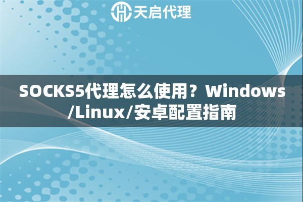 SOCKS5代理怎么使用？Windows/Linux/安卓配置指南