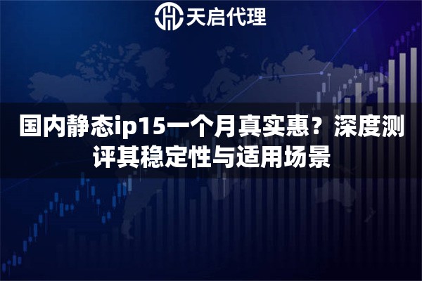 国内静态ip15一个月真实惠?深度测评其稳定性与适用场景 国内静态ip15一个月真实惠?深度测评其稳定性与适用场景