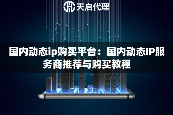国内动态ip购买平台：国内动态IP服务商推荐与购买教程
