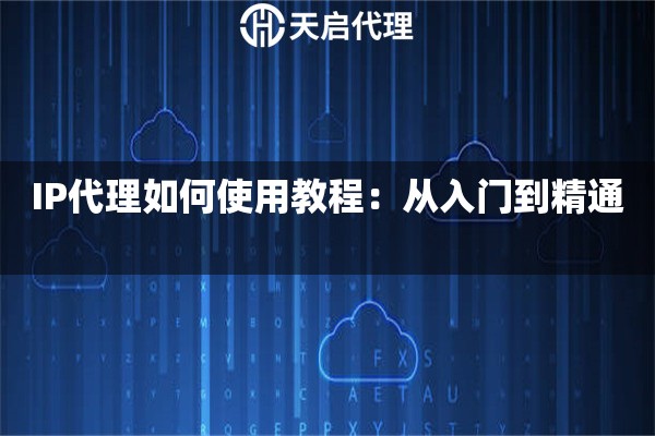 IP代理如何使用教程：从入门到精通 