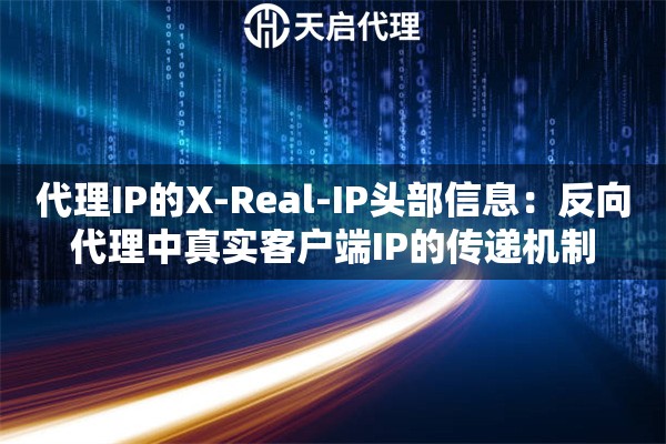 代理IP的X-Real-IP头部信息:反向代理中真实客户端IP的传递机制 代理IP的X-Real-IP头部信息:反向代理中真实客户端IP的传递机制