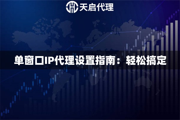 单窗口IP代理设置指南：轻松搞定