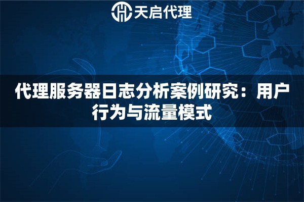 代理服务器日志分析案例研究：用户行为与流量模式