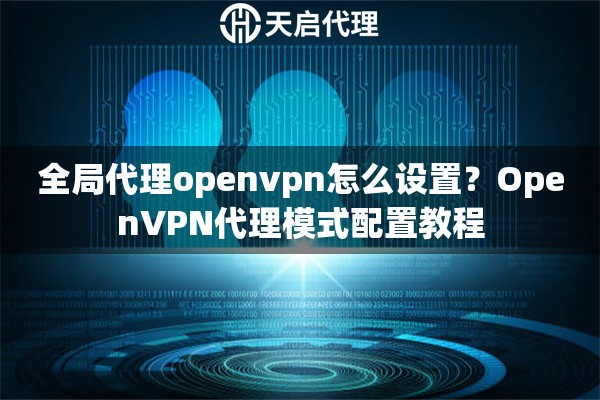 全局代理openvpn怎么设置？OpenVPN代理模式配置教程
