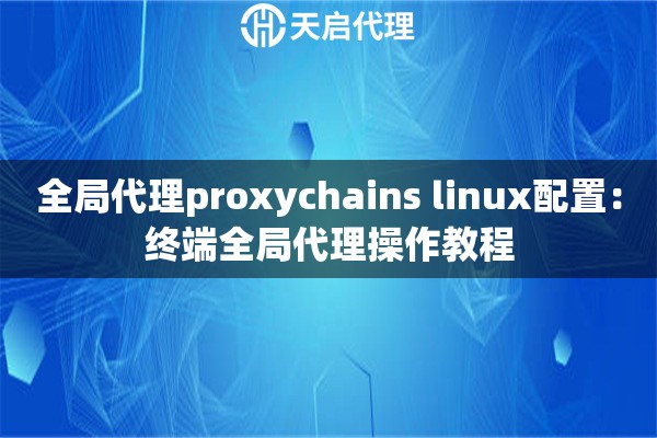 全局代理proxychains linux配置：终端全局代理操作教程