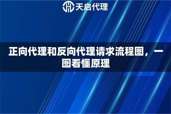 正向代理和反向代理请求流程图，一图看懂原理