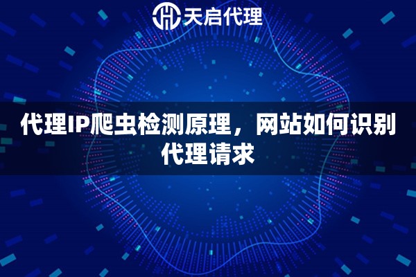代理IP爬虫检测原理，网站如何识别代理请求