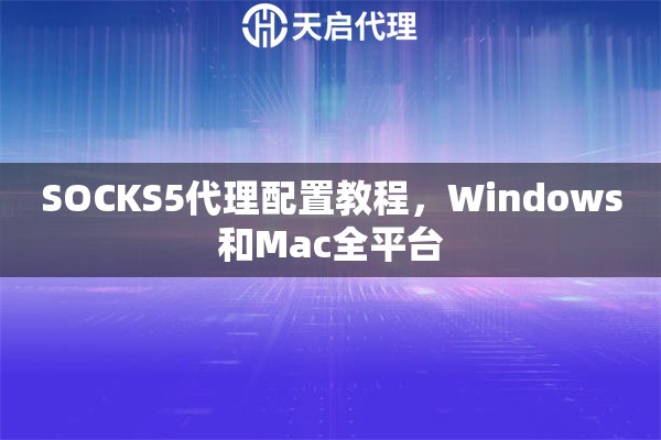 SOCKS5代理配置教程，Windows和Mac全平台