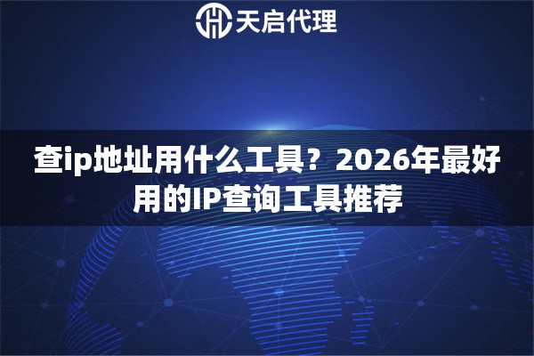 查ip地址用什么工具？2026年最好用的IP查询工具推荐