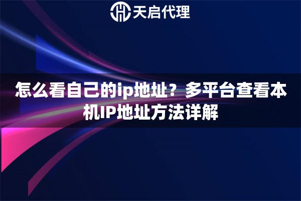 怎么看自己的ip地址？多平台查看本机IP地址方法详解