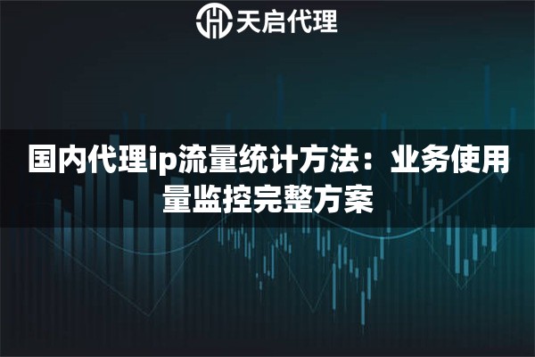 国内代理ip流量统计方法：业务使用量监控完整方案