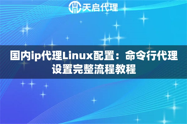 国内ip代理Linux配置：命令行代理设置完整流程教程