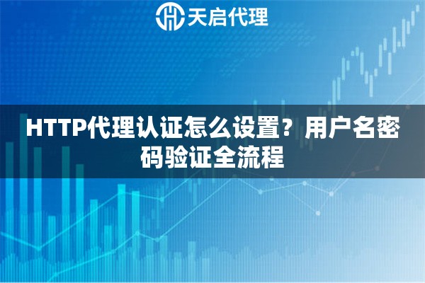 HTTP代理认证怎么设置？用户名密码验证全流程