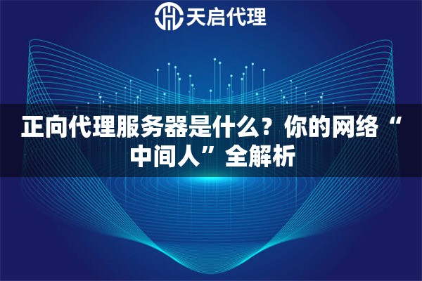 正向代理服务器是什么？你的网络“中间人”全解析