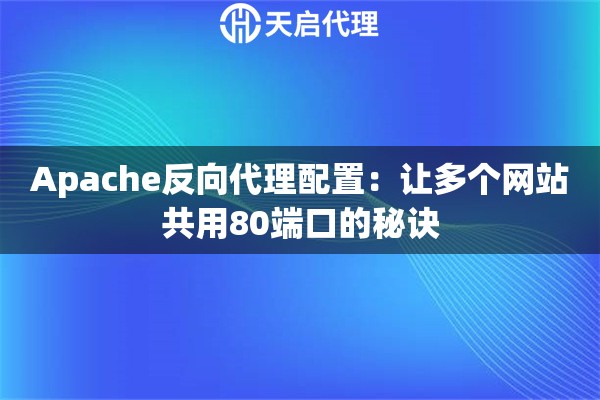 Apache反向代理配置：让多个网站共用80端口的秘诀