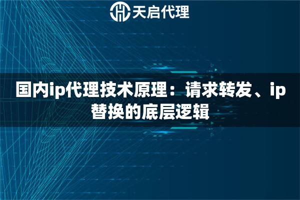 国内ip代理技术原理：请求转发、ip替换的底层逻辑