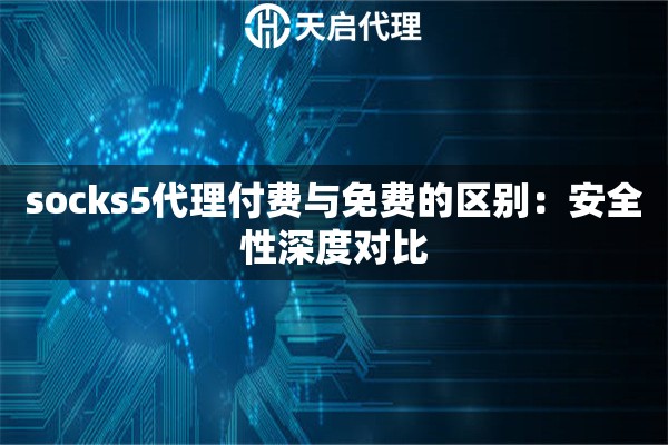 socks5代理付费与免费的区别：安全性深度对比