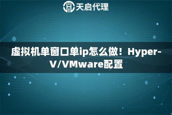 虚拟机单窗口单ip怎么做！Hyper-V/VMware配置