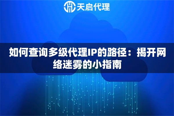 如何查询多级代理IP的路径：揭开网络迷雾的小指南