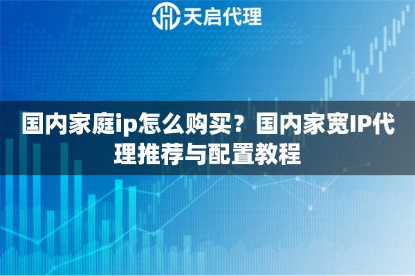 国内家庭ip怎么购买？国内家宽IP代理推荐与配置教程