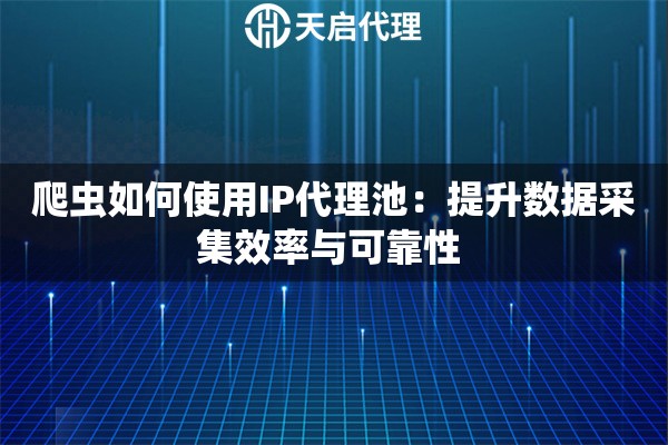 爬虫如何使用IP代理池：提升数据采集效率与可靠性 