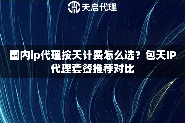 国内ip代理按天计费怎么选?包天IP代理套餐推荐对比 国内ip代理按天计费怎么选?包天IP代理套餐推荐对比