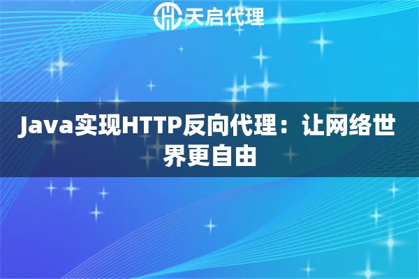 Java实现HTTP反向代理：让网络世界更自由