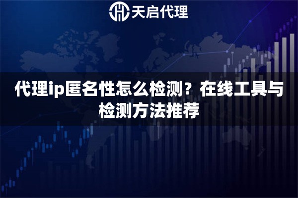 代理ip匿名性怎么检测?在线工具与检测方法推荐 代理ip匿名性怎么检测?在线工具与检测方法推荐