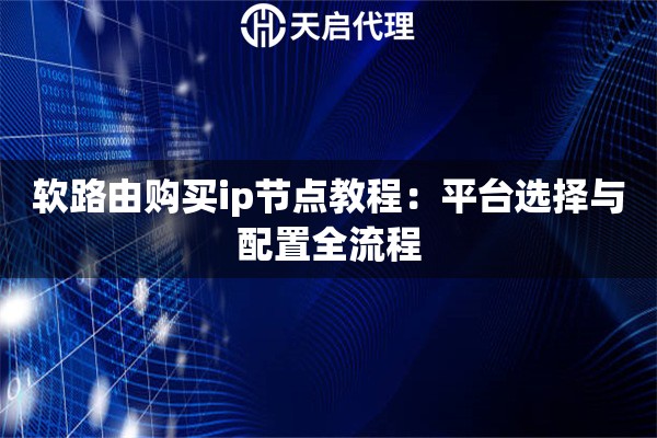 软路由购买ip节点教程：平台选择与配置全流程