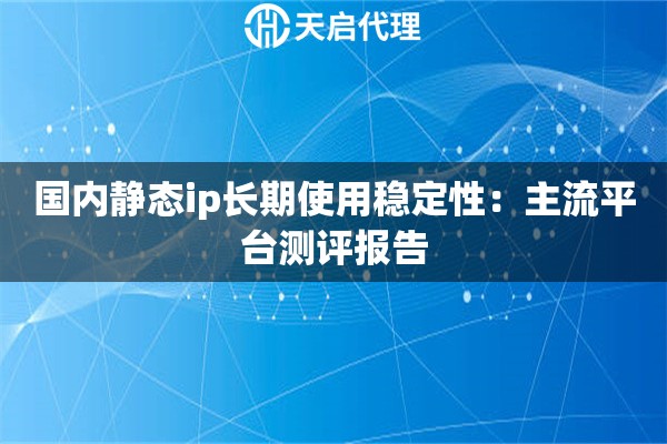 国内静态ip长期使用稳定性:主流平台测评报告 国内静态ip长期使用稳定性:主流平台测评报告