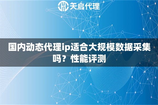 国内动态代理ip适合大规模数据采集吗?性能评测 国内动态代理ip适合大规模数据采集吗?性能评测