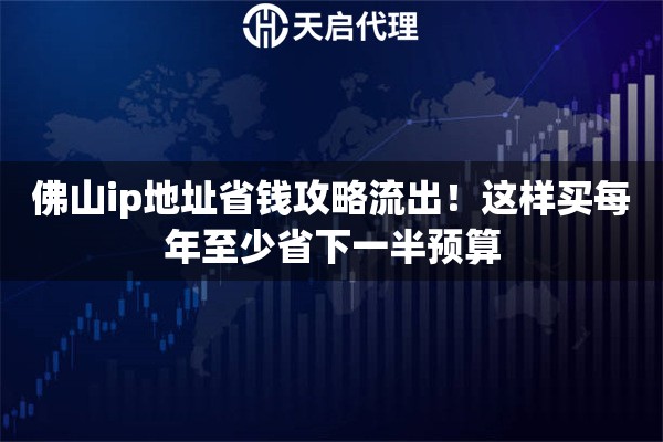 佛山ip地址省钱攻略流出！这样买每年至少省下一半预算