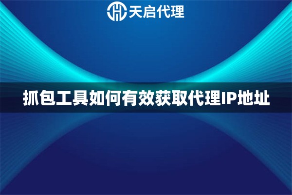 抓包工具如何有效获取代理IP地址