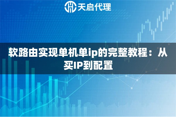 软路由实现单机单ip的完整教程：从买IP到配置