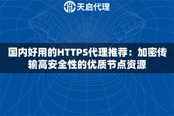 国内好用的HTTPS代理推荐：加密传输高安全性的优质节点资源