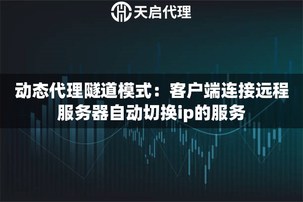 动态代理隧道模式：客户端连接远程服务器自动切换ip的服务