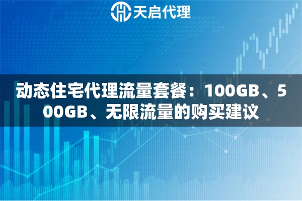 动态住宅代理流量套餐：100GB、500GB、无限流量的购买建议