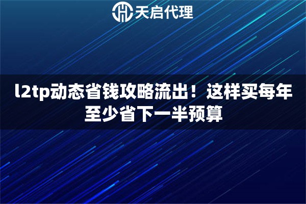 详细阅读:l2tp动态省钱攻略流出!这样买每年至少省下一半预算 l2tp动态省钱攻略流出!这样买每年至少省下一半预算